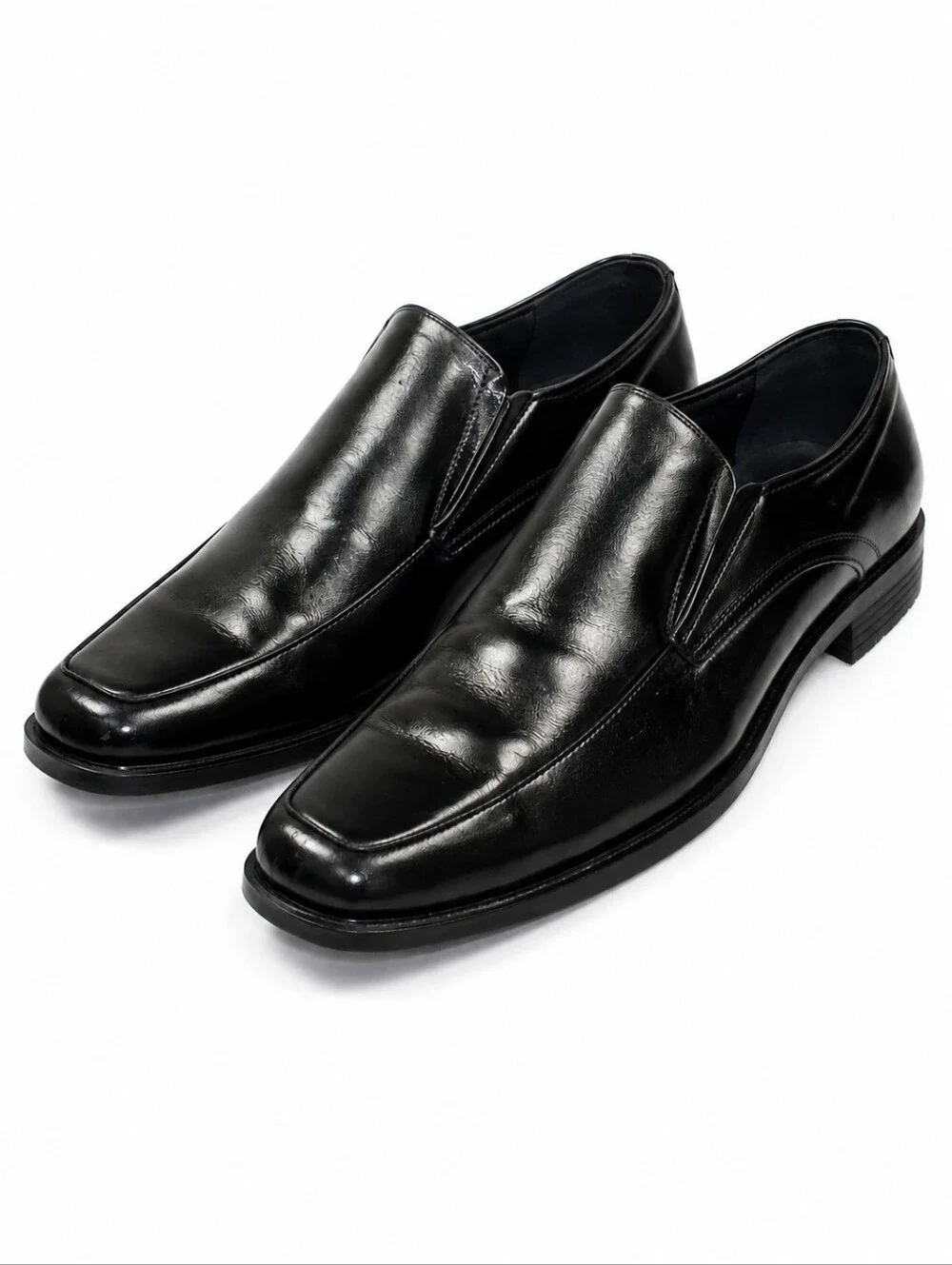 Stacy Adams Black Leather Slip-On Dress Loafers Men's Size 9M